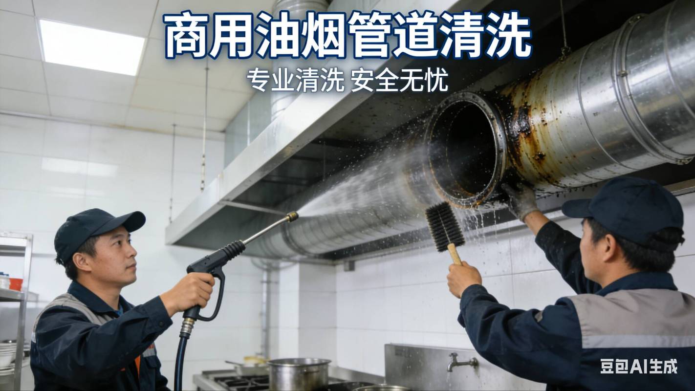 鹤山商用油烟管道清洗中式风后厨烟道洗